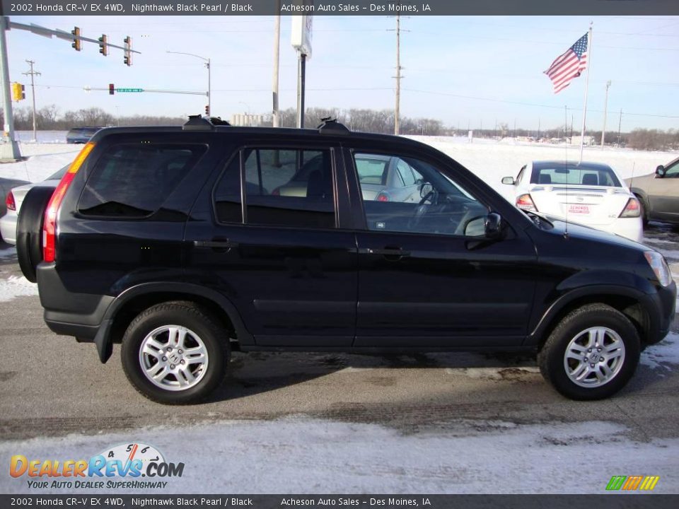 2002 Honda CR-V EX 4WD Nighthawk Black Pearl / Black Photo #6