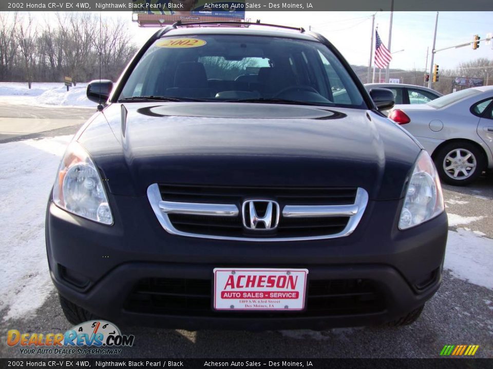 2002 Honda CR-V EX 4WD Nighthawk Black Pearl / Black Photo #8