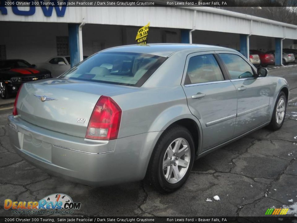2006 Chrysler 300 Touring Satin Jade Pearlcoat / Dark Slate Gray/Light Graystone Photo #2