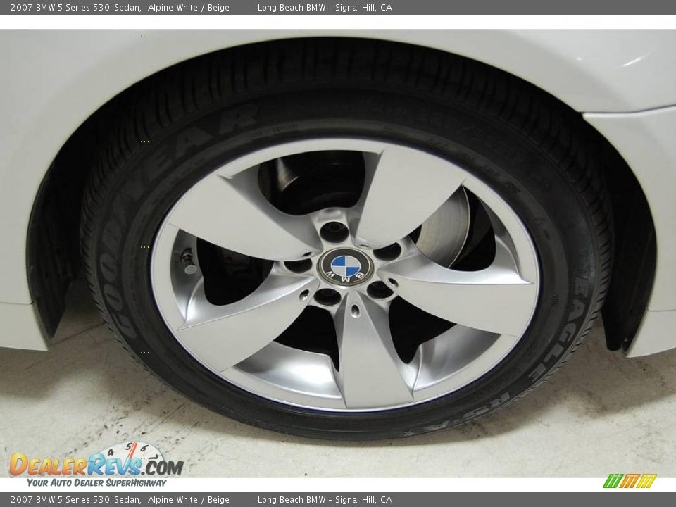 2007 BMW 5 Series 530i Sedan Alpine White / Beige Photo #3