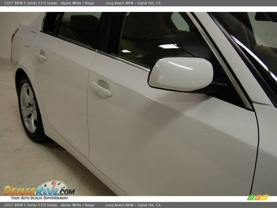 2007 BMW 5 Series 530i Sedan Alpine White / Beige Photo #4