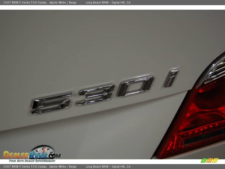 2007 BMW 5 Series 530i Sedan Alpine White / Beige Photo #8
