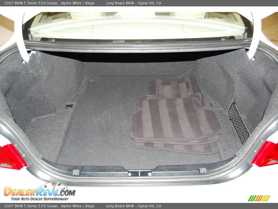 2007 BMW 5 Series 530i Sedan Alpine White / Beige Photo #9