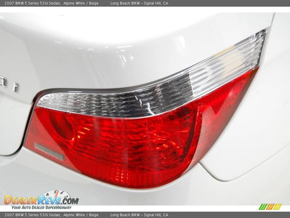 2007 BMW 5 Series 530i Sedan Alpine White / Beige Photo #11