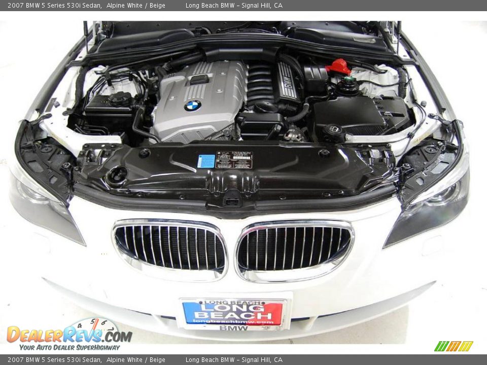 2007 BMW 5 Series 530i Sedan Alpine White / Beige Photo #18