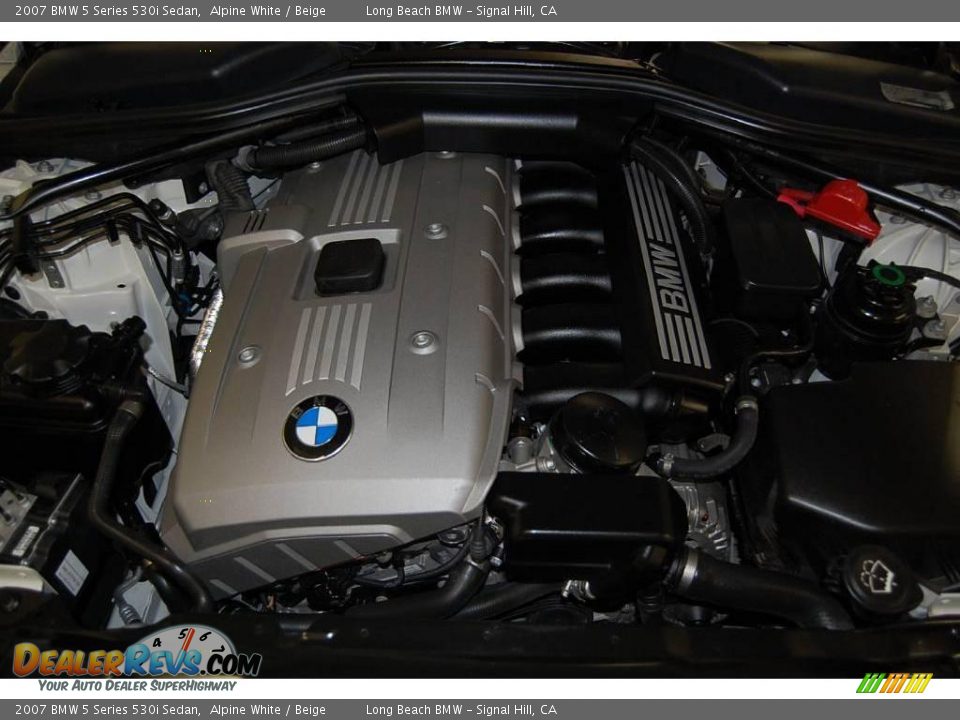 2007 BMW 5 Series 530i Sedan Alpine White / Beige Photo #19