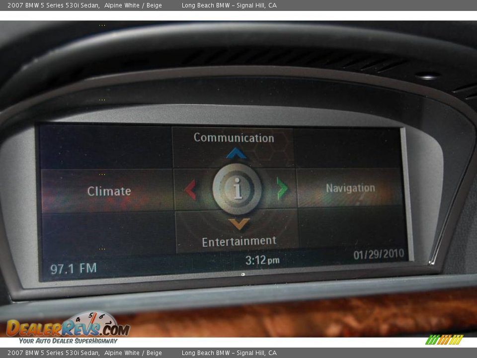 2007 BMW 5 Series 530i Sedan Alpine White / Beige Photo #33