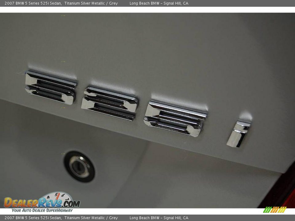 2007 BMW 5 Series 525i Sedan Titanium Silver Metallic / Grey Photo #8