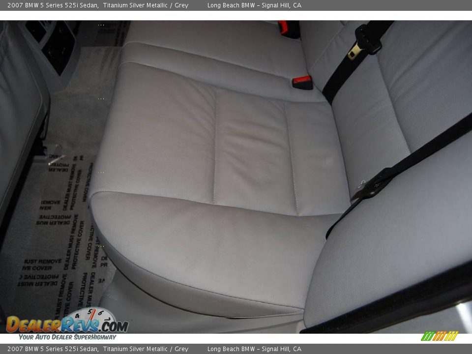 2007 BMW 5 Series 525i Sedan Titanium Silver Metallic / Grey Photo #29