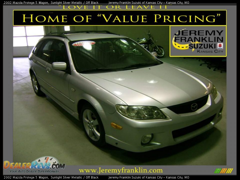 2002 Mazda Protege 5 Wagon Sunlight Silver Metallic / Off Black Photo #1