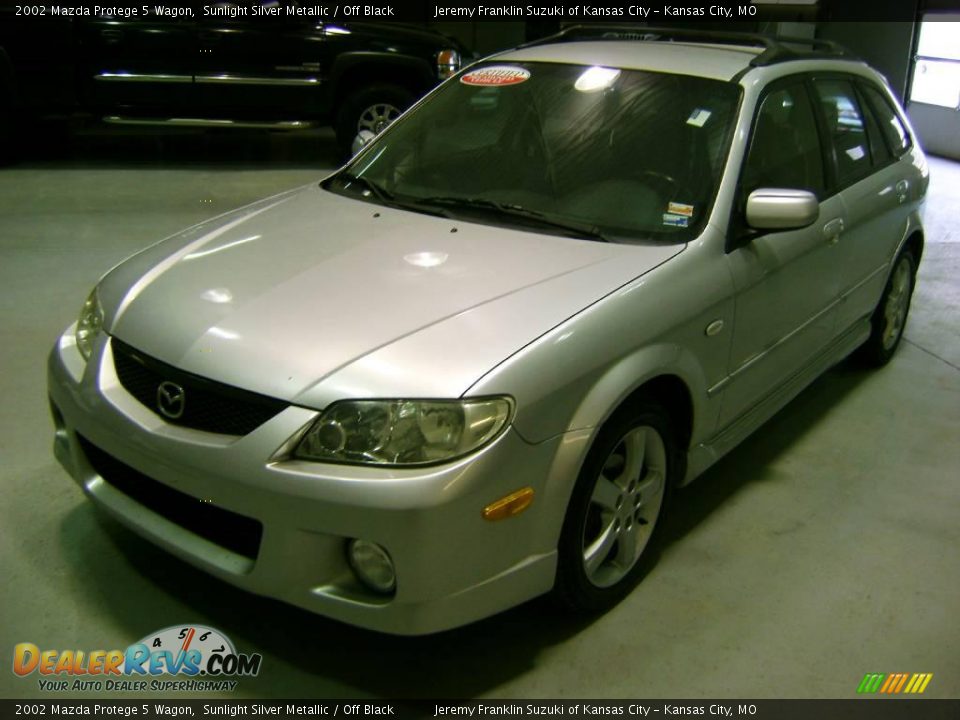 2002 Mazda Protege 5 Wagon Sunlight Silver Metallic / Off Black Photo #3
