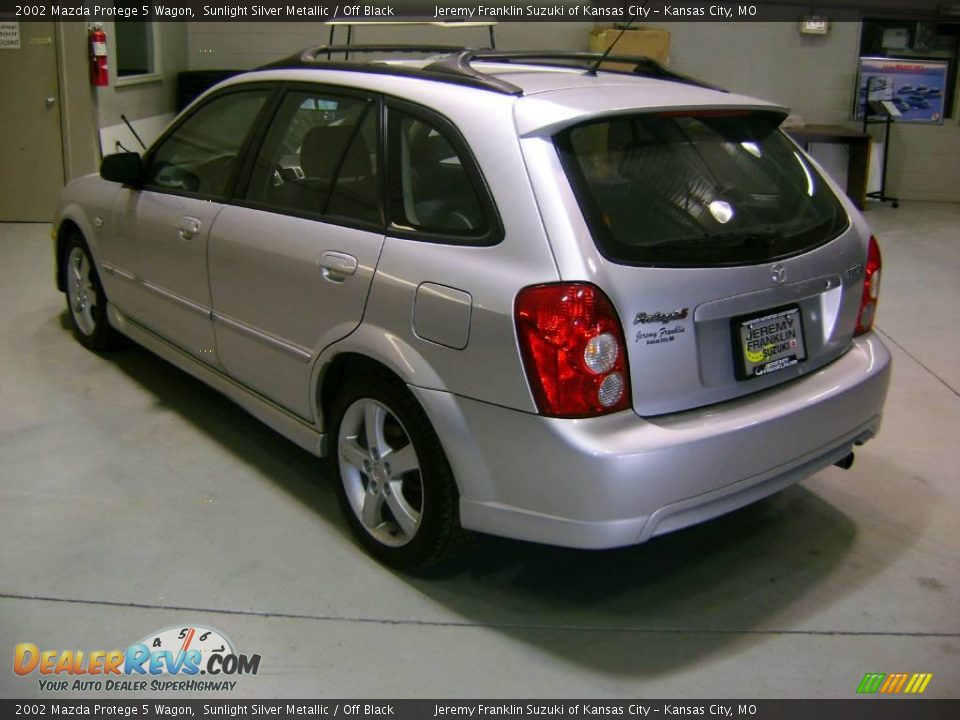 2002 Mazda Protege 5 Wagon Sunlight Silver Metallic / Off Black Photo #4