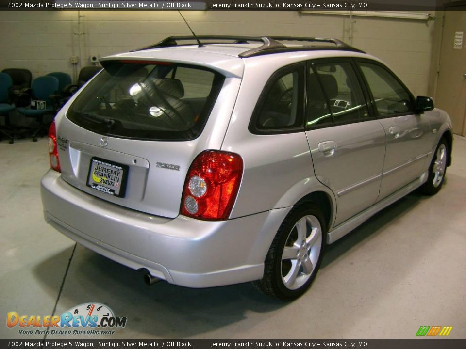 2002 Mazda Protege 5 Wagon Sunlight Silver Metallic / Off Black Photo #6