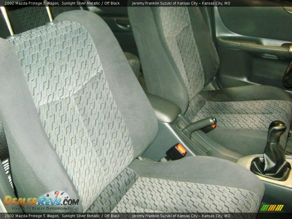 2002 Mazda Protege 5 Wagon Sunlight Silver Metallic / Off Black Photo #9