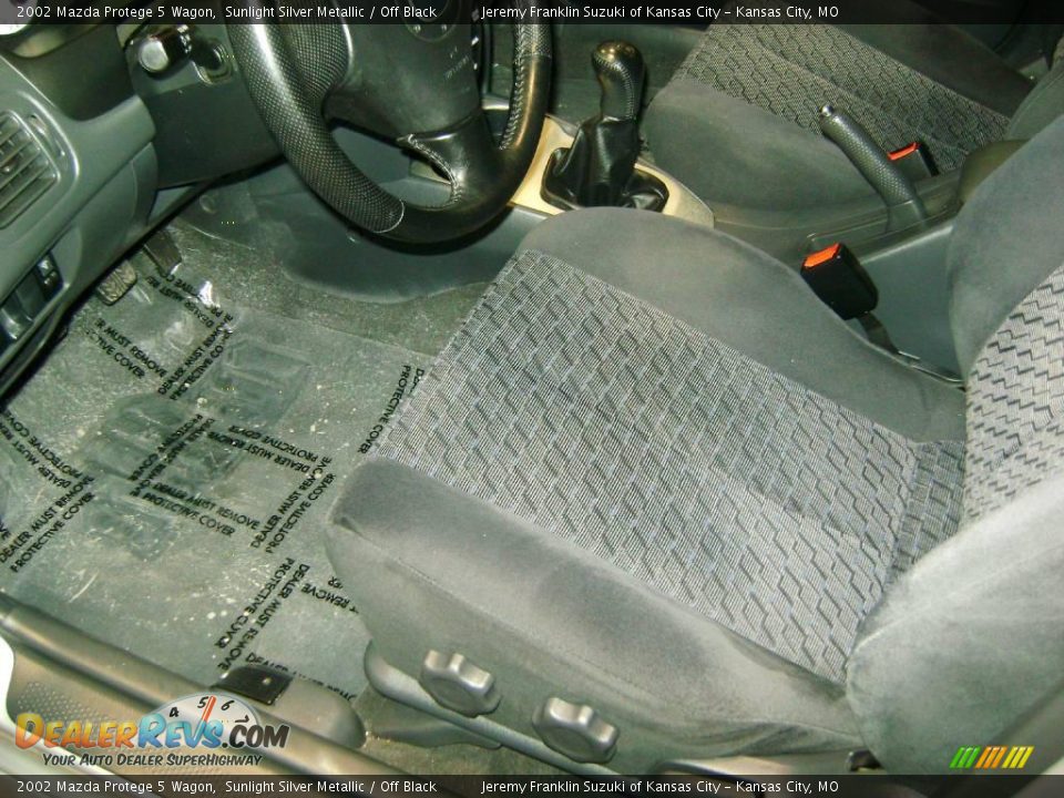 2002 Mazda Protege 5 Wagon Sunlight Silver Metallic / Off Black Photo #11
