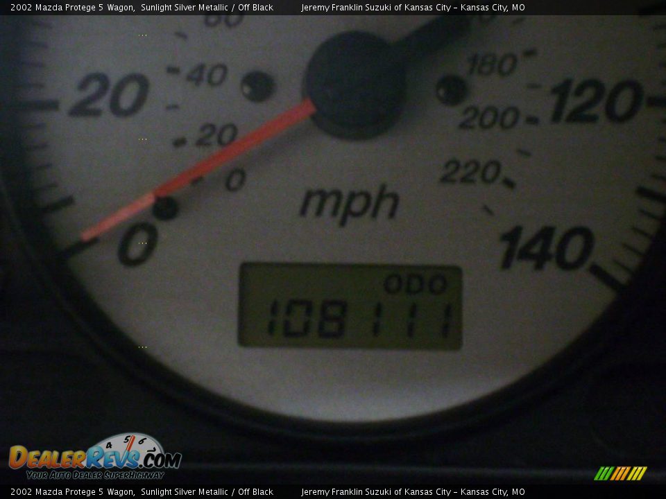 2002 Mazda Protege 5 Wagon Sunlight Silver Metallic / Off Black Photo #13