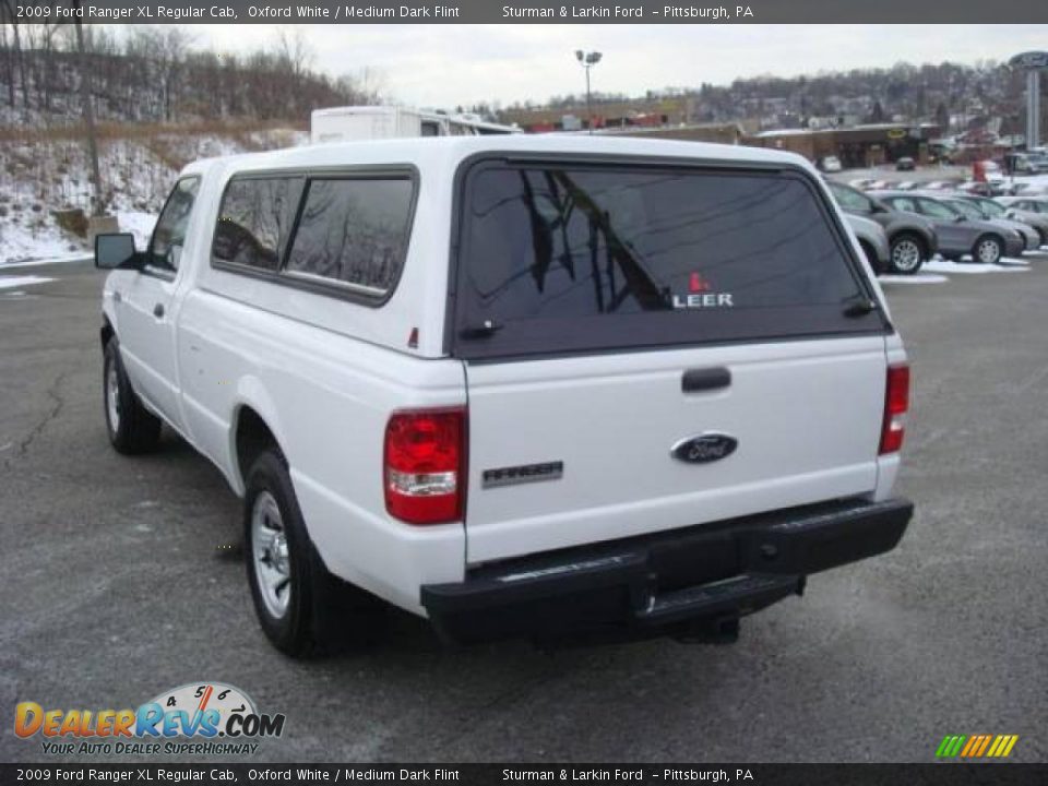 2009 Ford Ranger XL Regular Cab Oxford White / Medium Dark Flint Photo #5