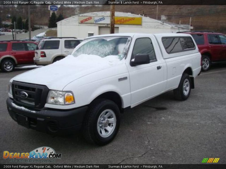 2009 Ford Ranger XL Regular Cab Oxford White / Medium Dark Flint Photo #7
