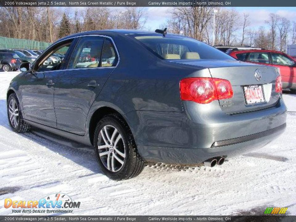2006 Volkswagen Jetta 2.5 Sedan North Sea Green Metallic / Pure Beige Photo #3