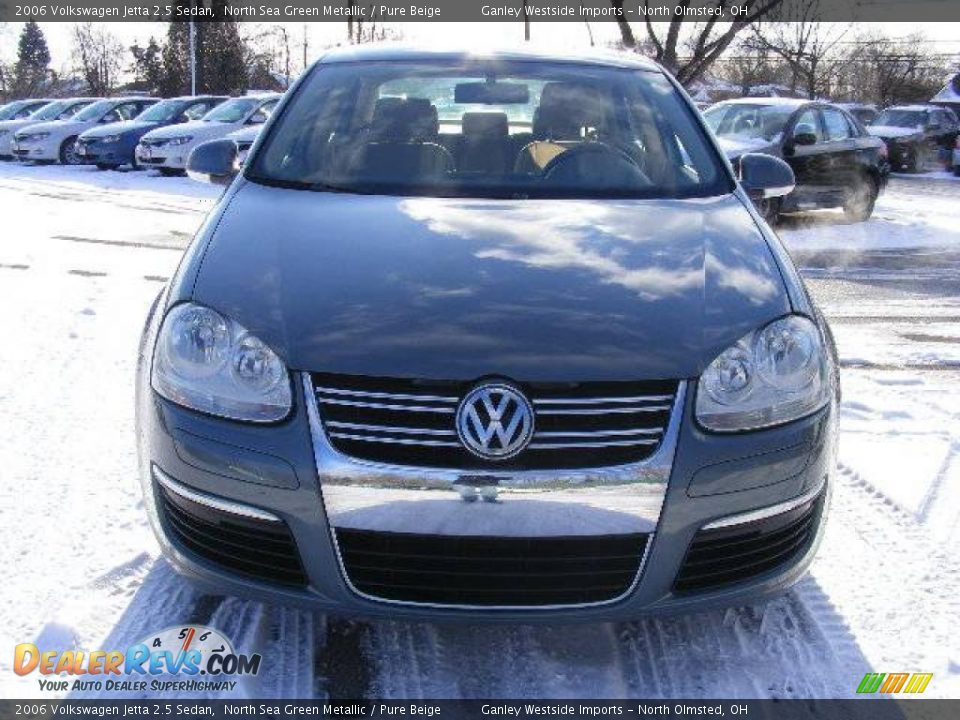 2006 Volkswagen Jetta 2.5 Sedan North Sea Green Metallic / Pure Beige Photo #8