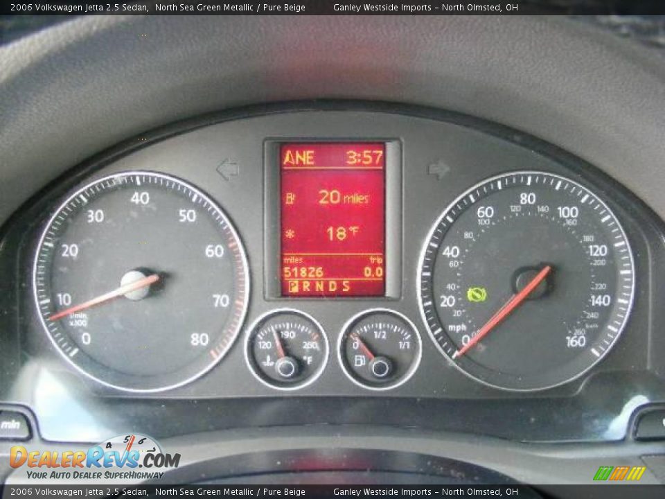 2006 Volkswagen Jetta 2.5 Sedan North Sea Green Metallic / Pure Beige Photo #16