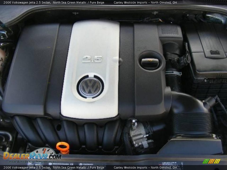 2006 Volkswagen Jetta 2.5 Sedan North Sea Green Metallic / Pure Beige Photo #23