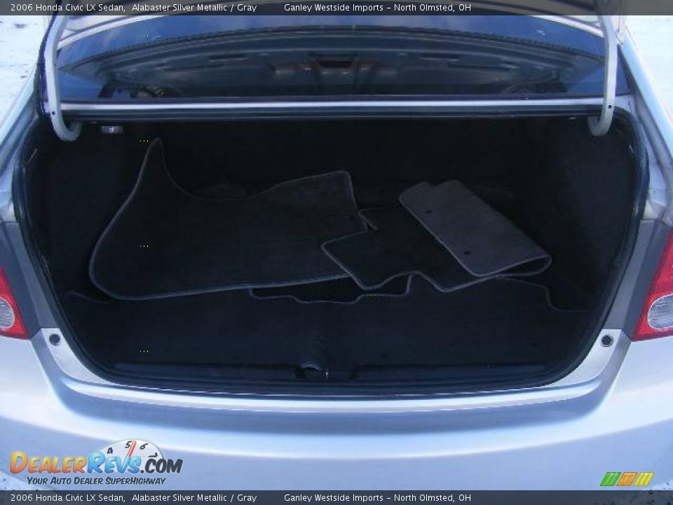 2006 Honda Civic LX Sedan Alabaster Silver Metallic / Gray Photo #20