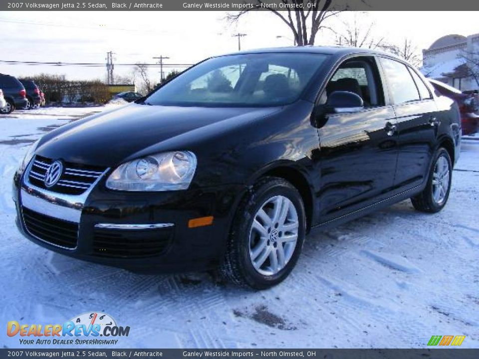 2007 Volkswagen Jetta 2.5 Sedan Black / Anthracite Photo #1