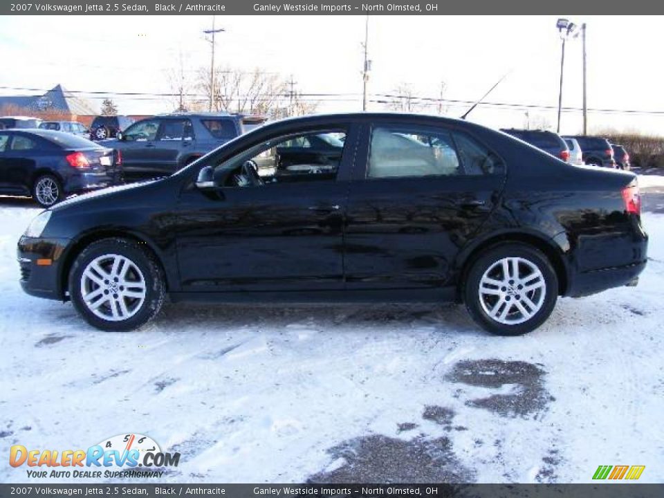 2007 Volkswagen Jetta 2.5 Sedan Black / Anthracite Photo #2
