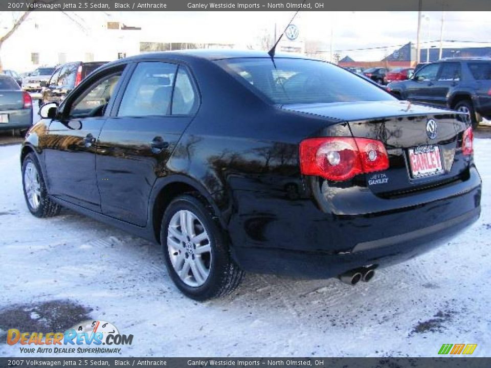 2007 Volkswagen Jetta 2.5 Sedan Black / Anthracite Photo #3
