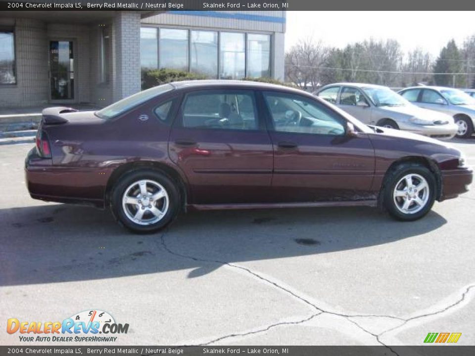 2004 Chevrolet Impala LS Berry Red Metallic / Neutral Beige Photo #2