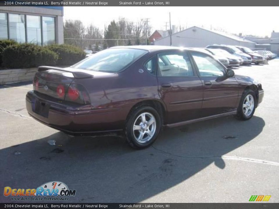 2004 Chevrolet Impala LS Berry Red Metallic / Neutral Beige Photo #3