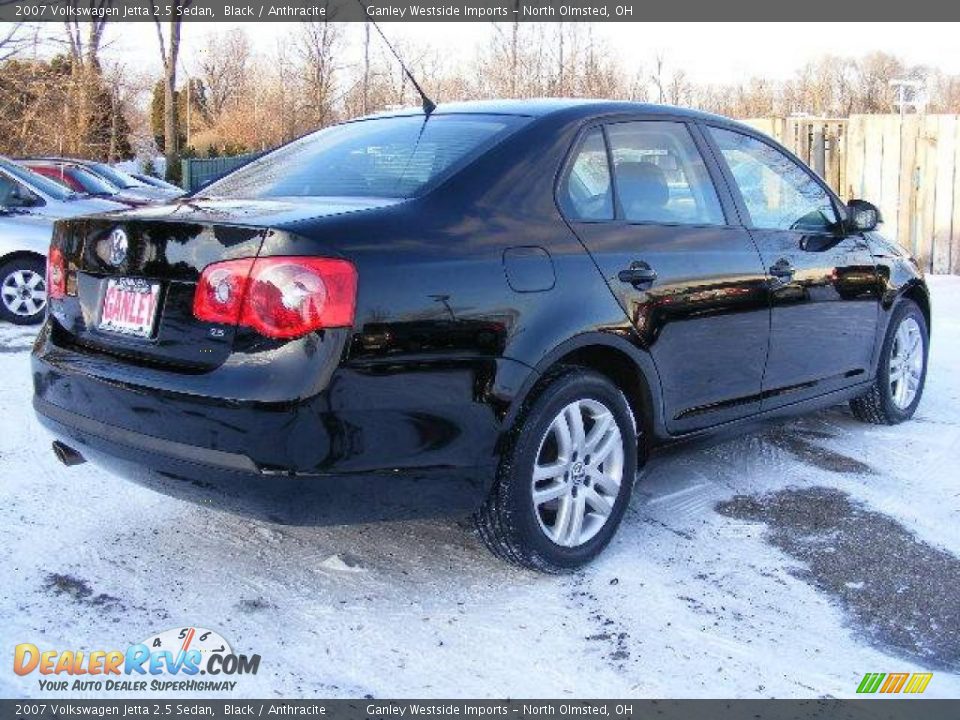 2007 Volkswagen Jetta 2.5 Sedan Black / Anthracite Photo #5