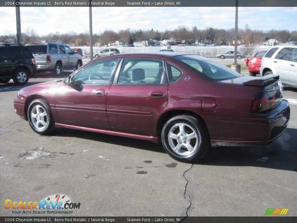 2004 Chevrolet Impala LS Berry Red Metallic / Neutral Beige Photo #7