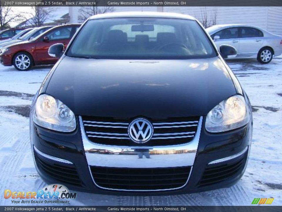 2007 Volkswagen Jetta 2.5 Sedan Black / Anthracite Photo #8