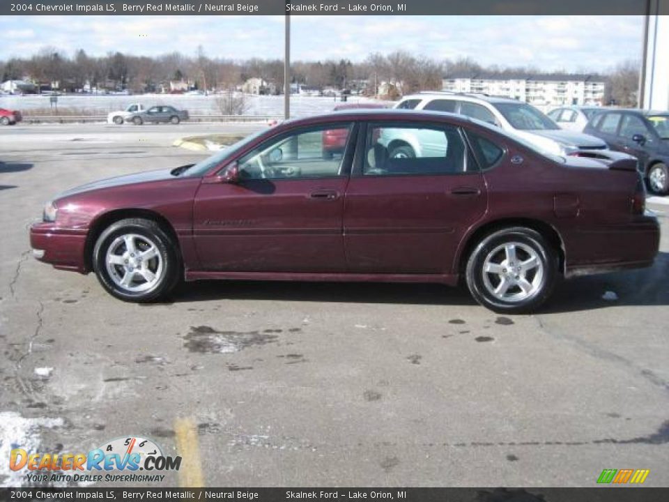 2004 Chevrolet Impala LS Berry Red Metallic / Neutral Beige Photo #8