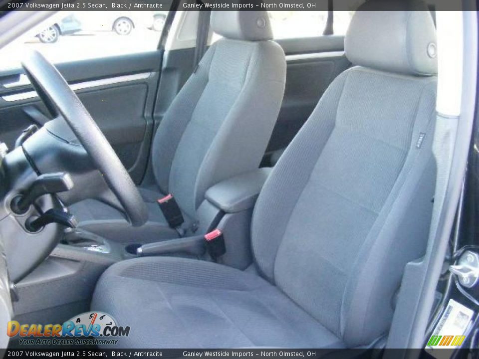 2007 Volkswagen Jetta 2.5 Sedan Black / Anthracite Photo #9
