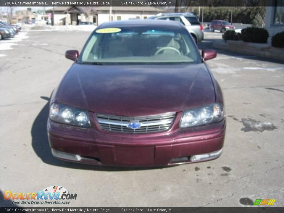 2004 Chevrolet Impala LS Berry Red Metallic / Neutral Beige Photo #11