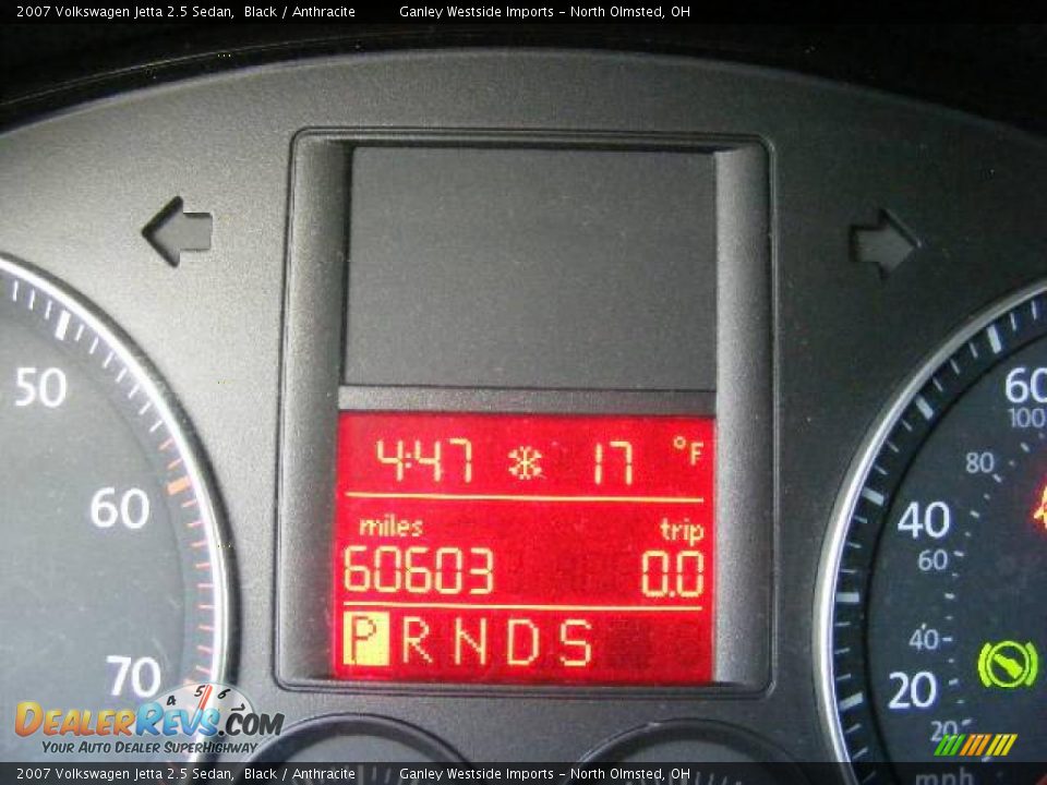 2007 Volkswagen Jetta 2.5 Sedan Black / Anthracite Photo #17