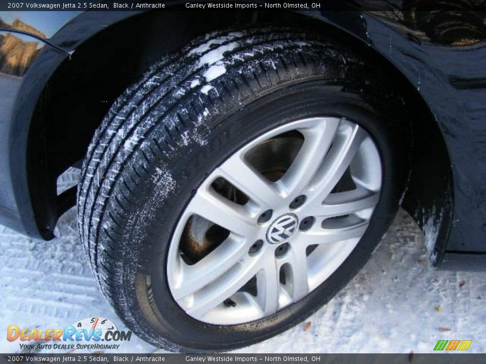 2007 Volkswagen Jetta 2.5 Sedan Black / Anthracite Photo #22