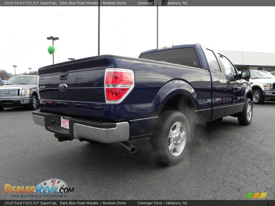 2010 Ford F150 XLT SuperCab Dark Blue Pearl Metallic / Medium Stone Photo #3