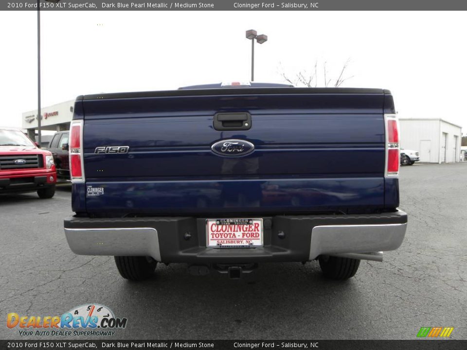 2010 Ford F150 XLT SuperCab Dark Blue Pearl Metallic / Medium Stone Photo #4