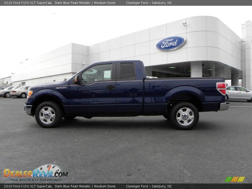 2010 Ford F150 XLT SuperCab Dark Blue Pearl Metallic / Medium Stone Photo #5