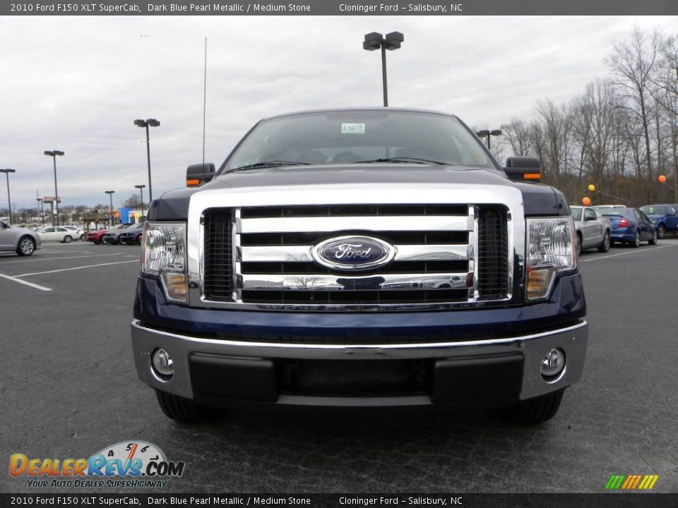 2010 Ford F150 XLT SuperCab Dark Blue Pearl Metallic / Medium Stone Photo #7