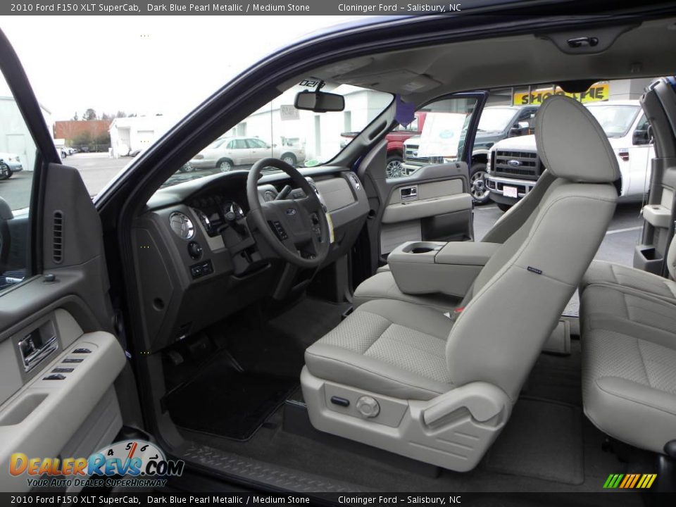 2010 Ford F150 XLT SuperCab Dark Blue Pearl Metallic / Medium Stone Photo #8