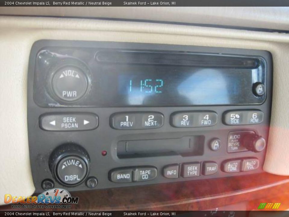 2004 Chevrolet Impala LS Berry Red Metallic / Neutral Beige Photo #30