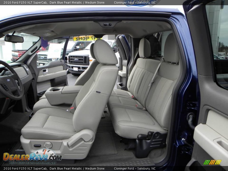 2010 Ford F150 XLT SuperCab Dark Blue Pearl Metallic / Medium Stone Photo #9