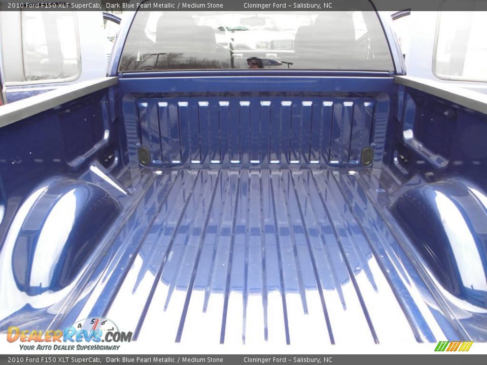 2010 Ford F150 XLT SuperCab Dark Blue Pearl Metallic / Medium Stone Photo #10