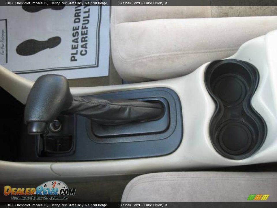 2004 Chevrolet Impala LS Berry Red Metallic / Neutral Beige Photo #33