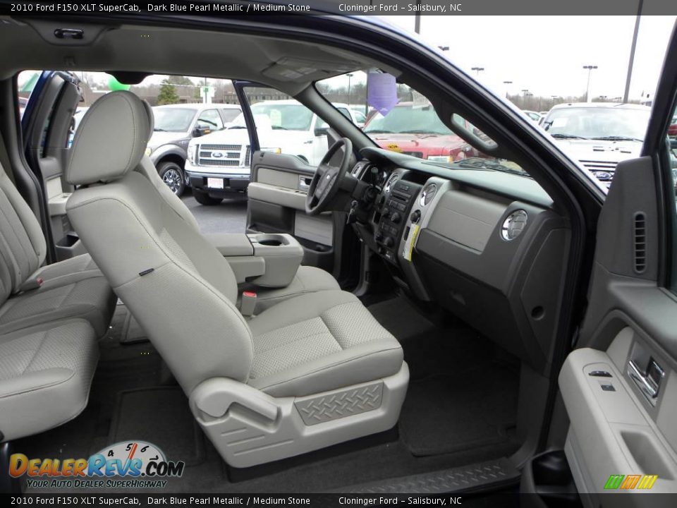 2010 Ford F150 XLT SuperCab Dark Blue Pearl Metallic / Medium Stone Photo #11